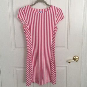 J.McLaughlin XS pink and white dress